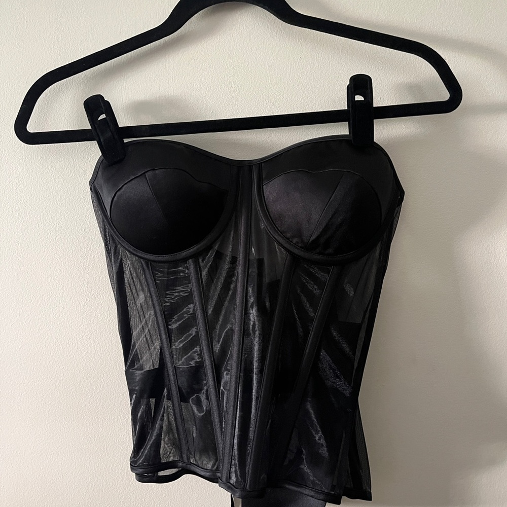 Black corset top